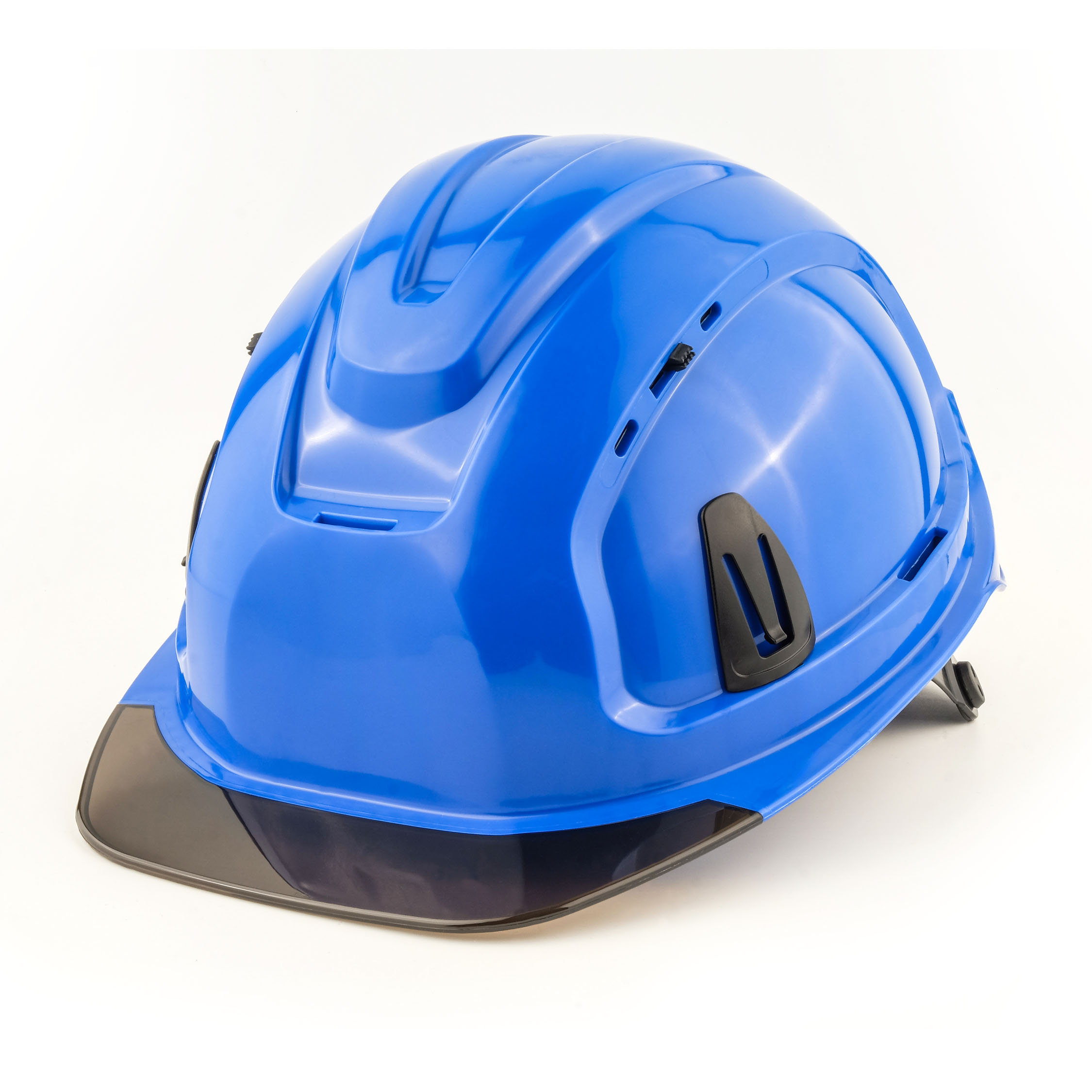 Каска защитная СОМЗ-80 Абсолют Престиж RAPID cиняя, cерый козырек